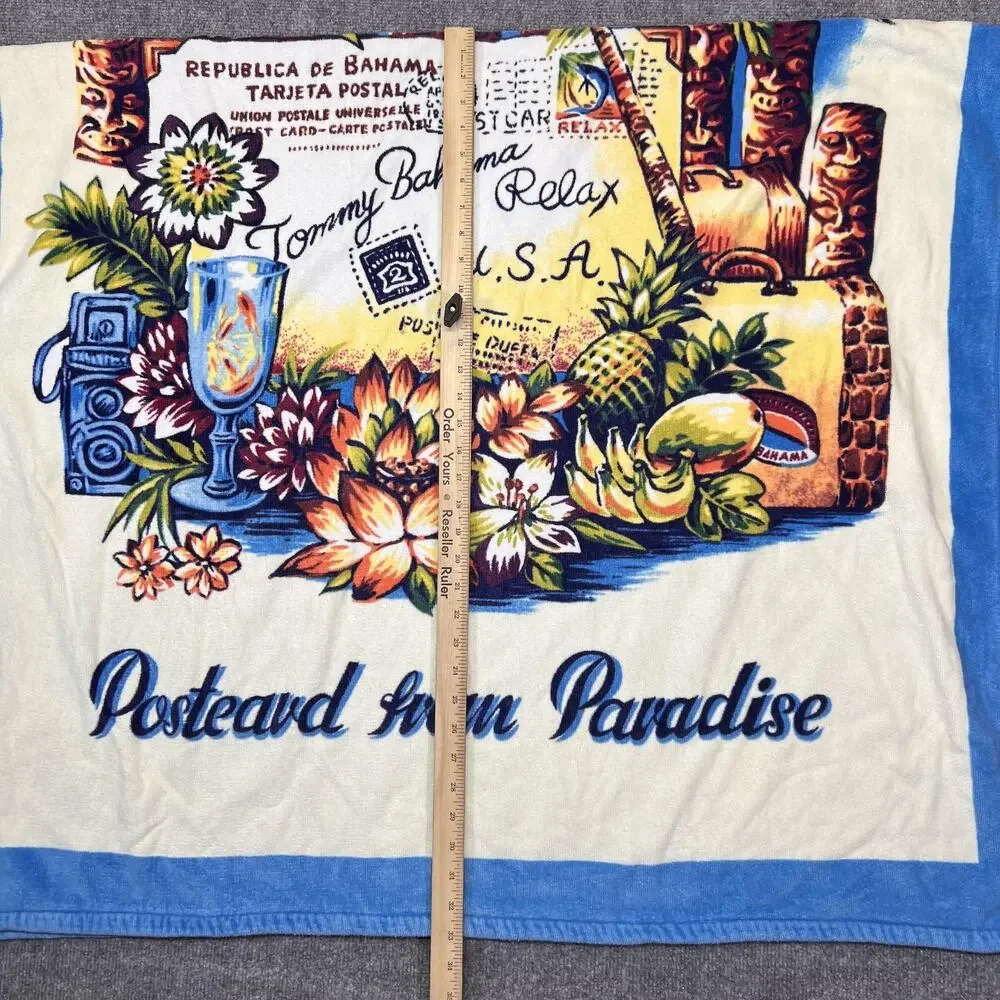 Tommy Bahama Beach Towel Postcard From Paradise Cotton Multicolor